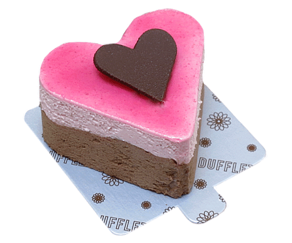 Valentine Chocolate Raspberry Mousse Heart